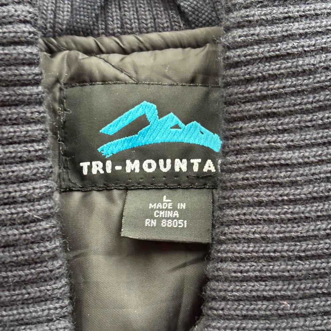 トライマウンテン ダックベスト 企業刺繍 L 黒 Tri-Mountain