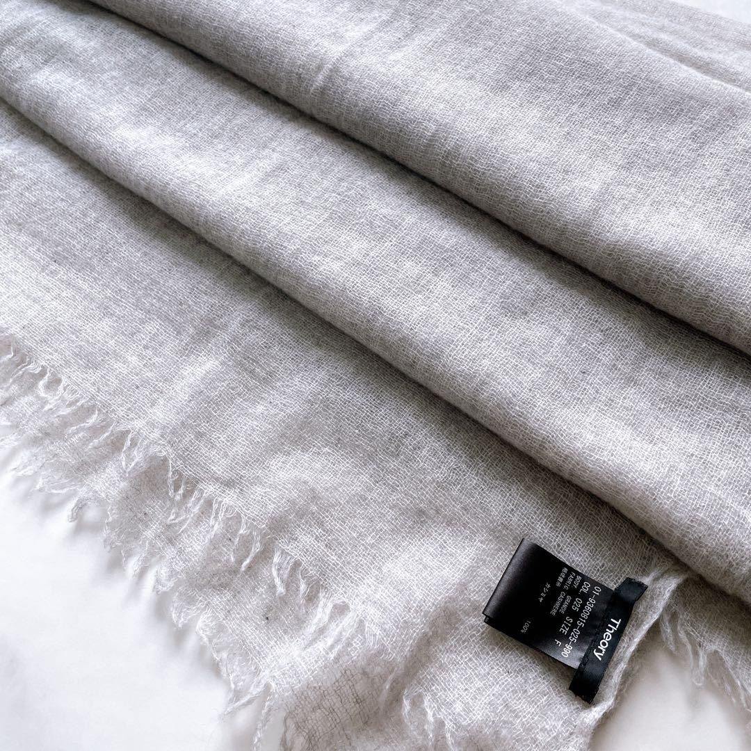 美品✨セオリー GRANDE CASHMERE ストール カシミヤ100% 大判