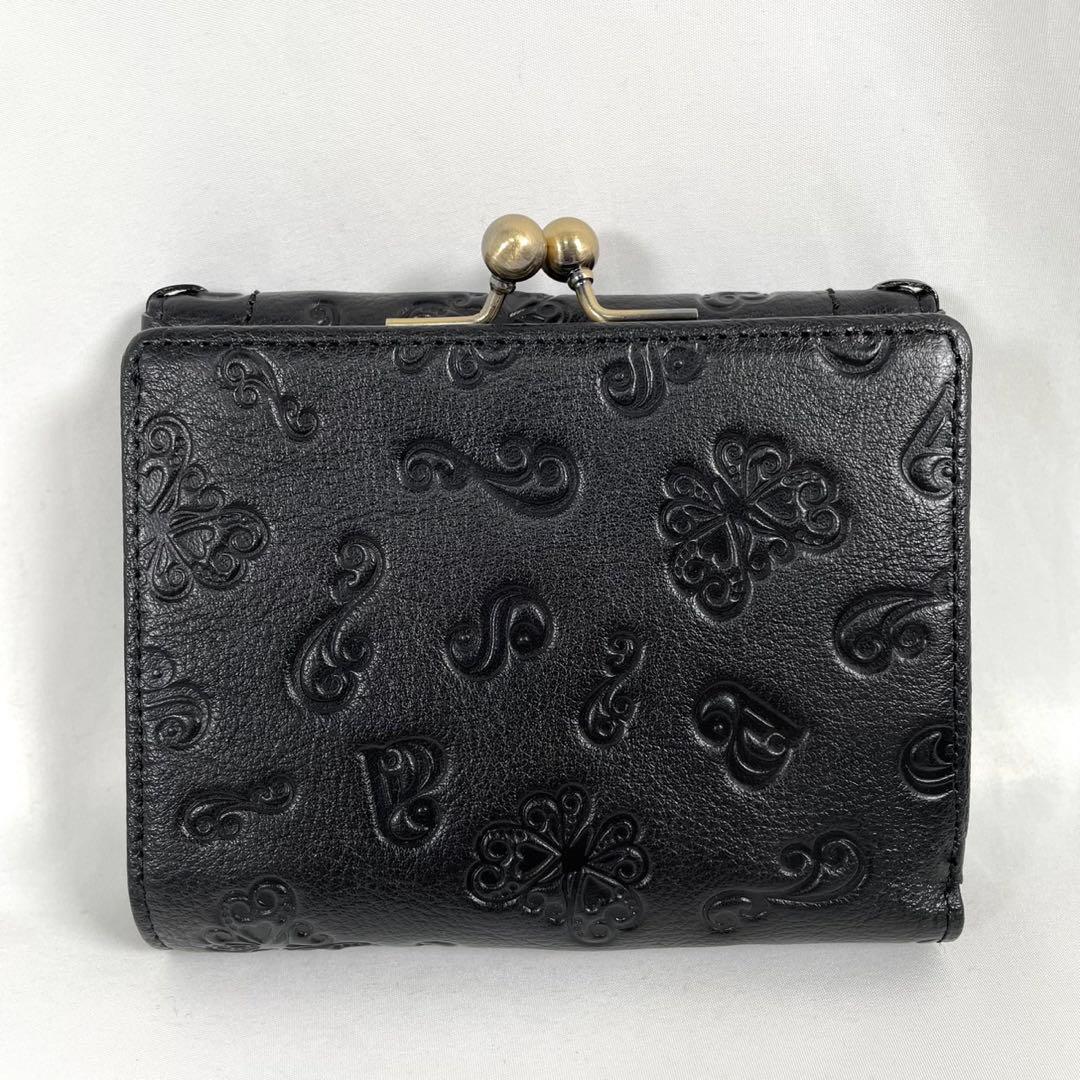 未使用 ANNA SUI アナスイ 三つ折り財布 がま口 バタフライ 蝶