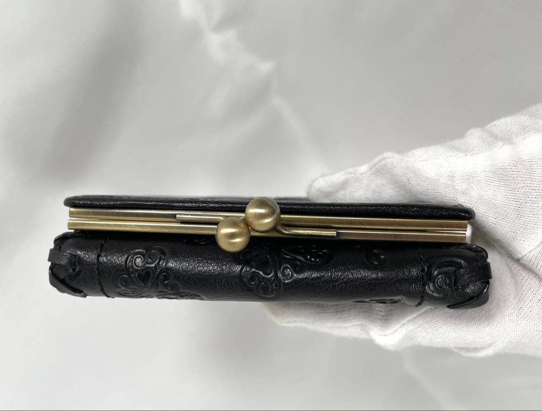 未使用 ANNA SUI アナスイ 三つ折り財布 がま口 バタフライ 蝶