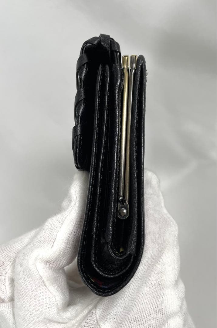未使用 ANNA SUI アナスイ 三つ折り財布 がま口 バタフライ 蝶