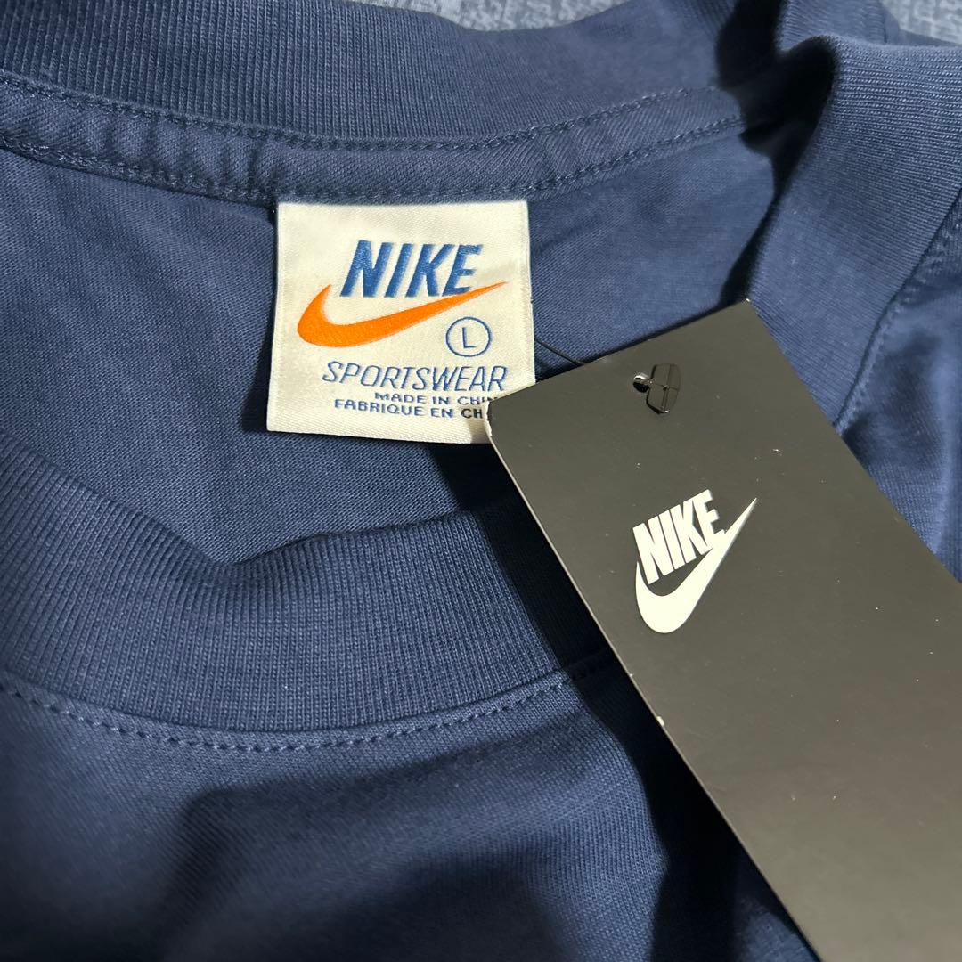 NIKE ナイキ 復刻 風車ゴツナイキTシャツネイビー タグ付き 新品未使用品