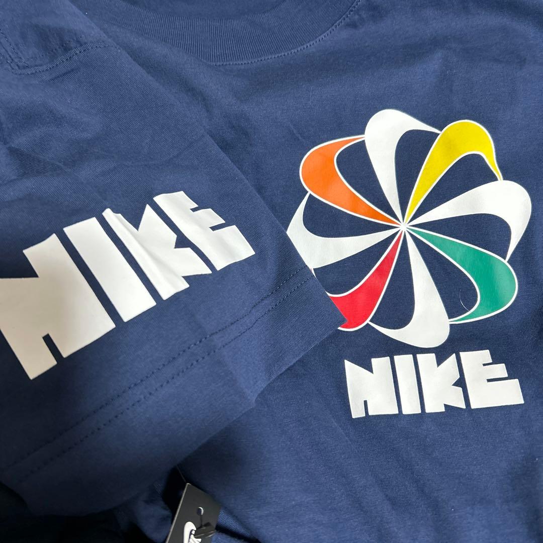 NIKE ナイキ 復刻 風車ゴツナイキTシャツネイビー タグ付き 新品未使用品
