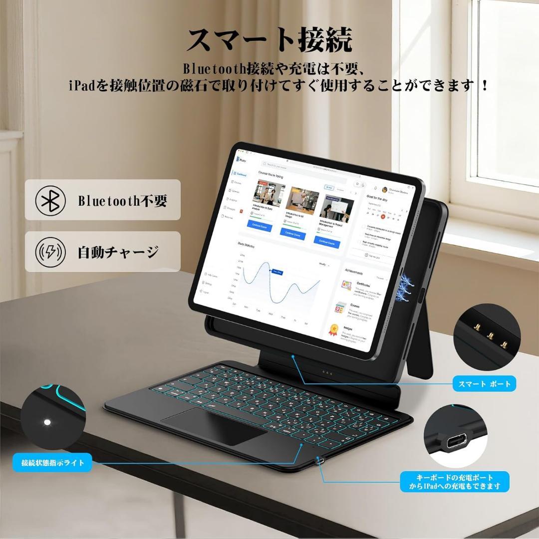 iPad Air用 キーボードケース 11インチ JIS配列 マグネット着脱
