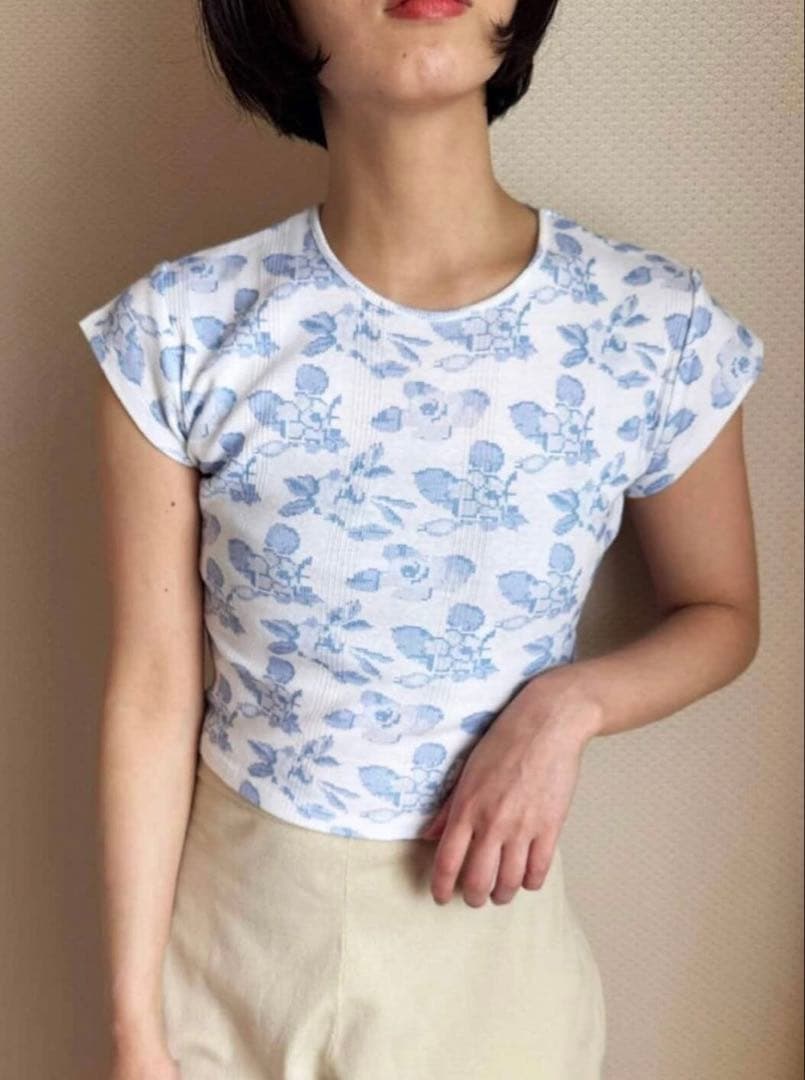 edit for lulu × miller 花柄Tシャツ