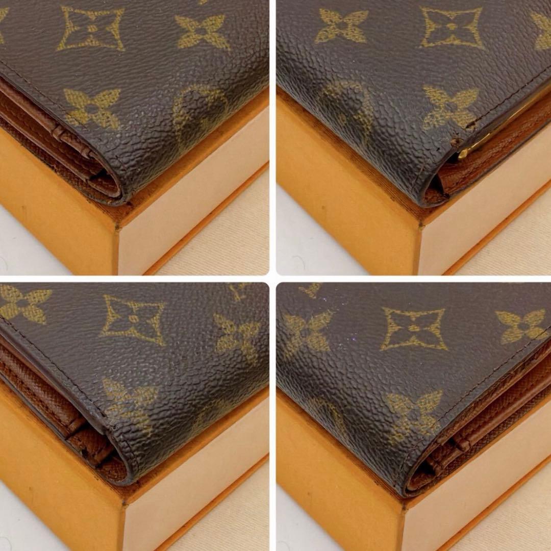 【美品】ルイヴィトン モノグラム ポルトモネ ヴィエノワ がま口 二つ折り 財布