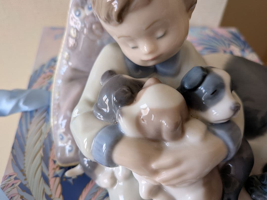 ◯LLADRO リヤドロ　みんなおねんね　犬　子犬　廃盤　フィギュリン◯