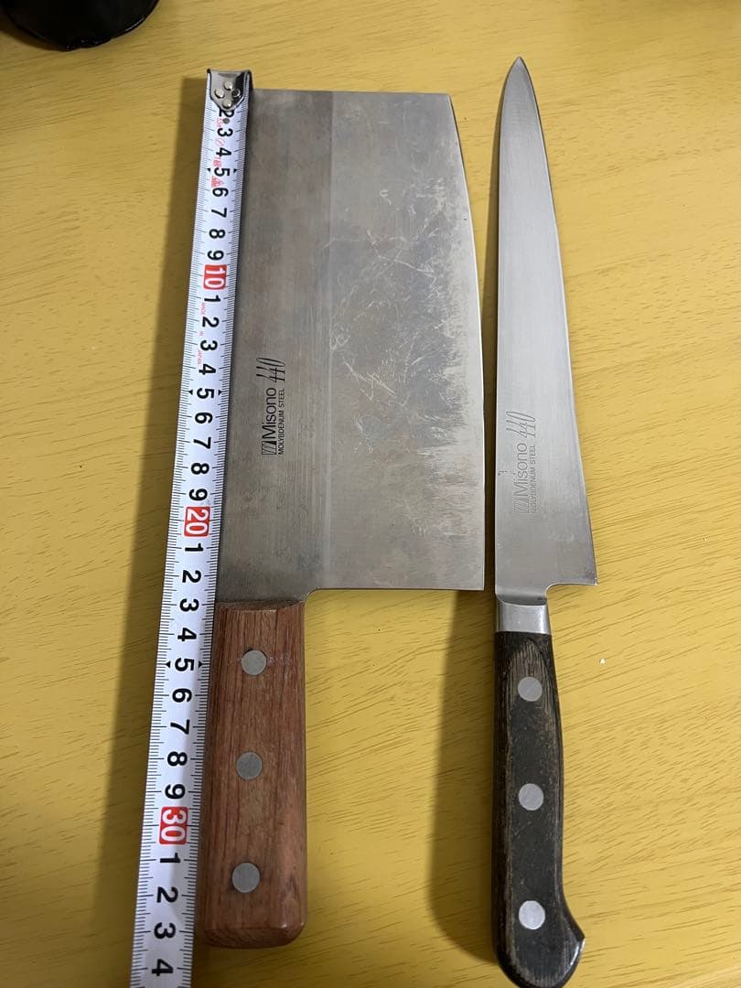 中古misono ミソノ　440 牛刀　中華包丁セット