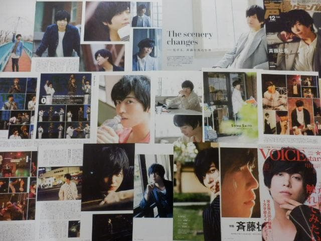 切り抜き◆斉藤壮馬 260ページ(声優グランプリ他声優雑誌)メルカリ出品中♪