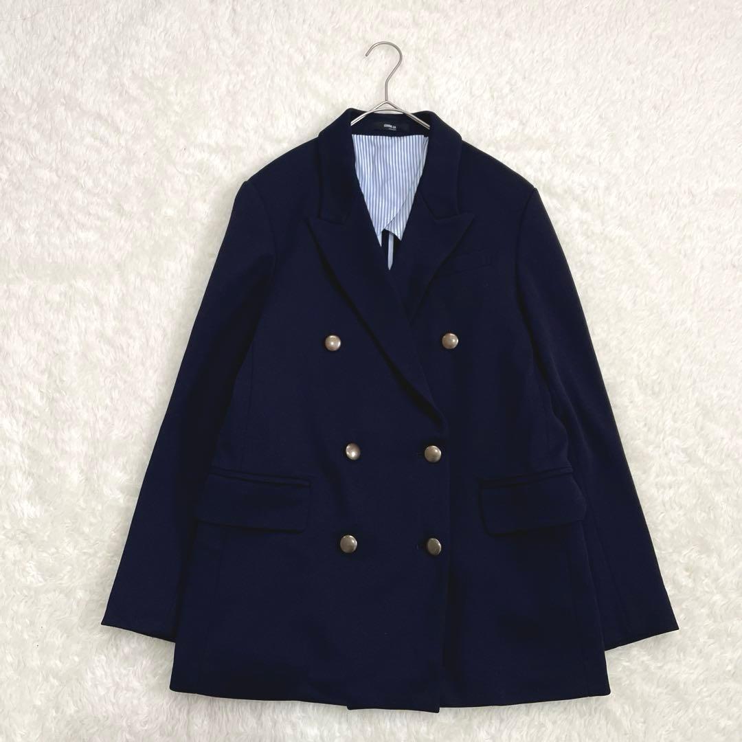 美品　COMME CA ブレザー　ダブルブレスト　金ボタン　9号