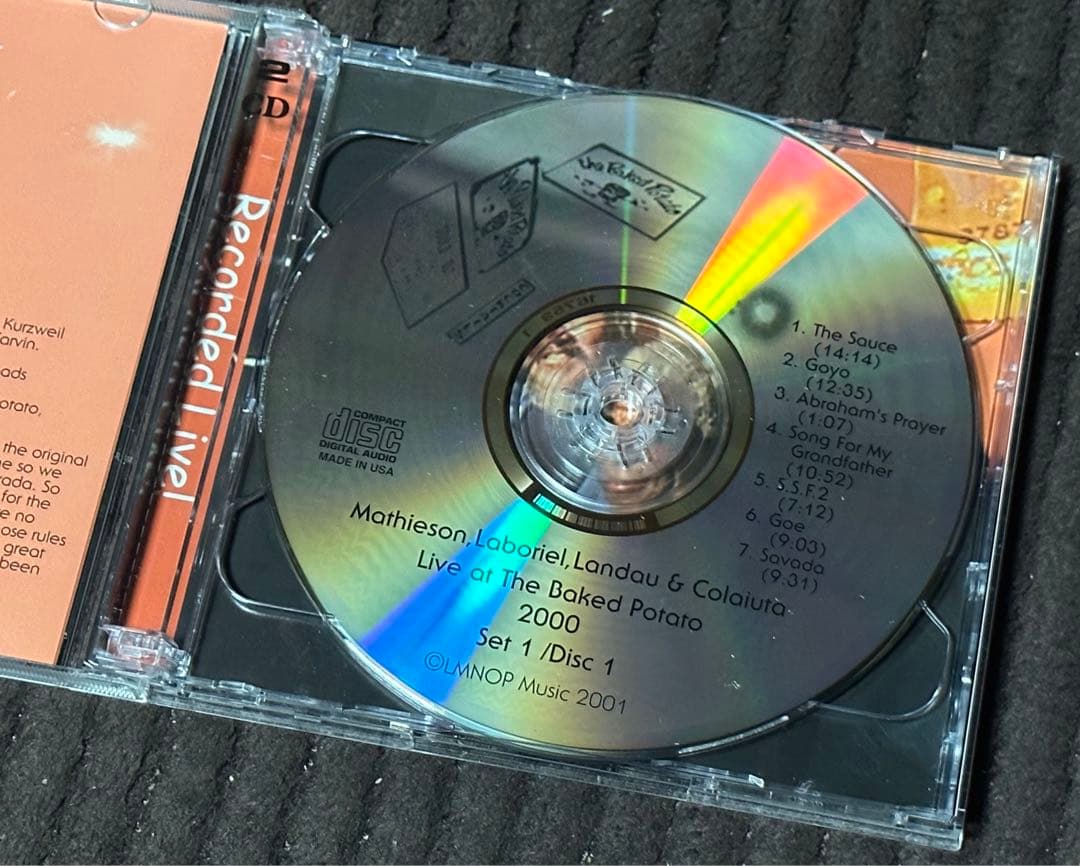 洋楽 Greg Mathieson Live Baked Potato 2000