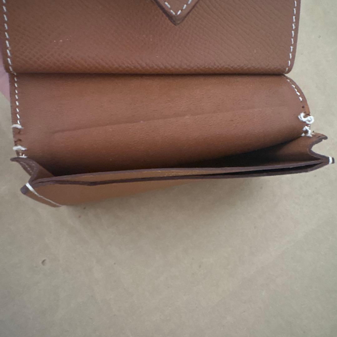 エルメス HERMES ベアンミニ ゴールド 財布 ウォレット
