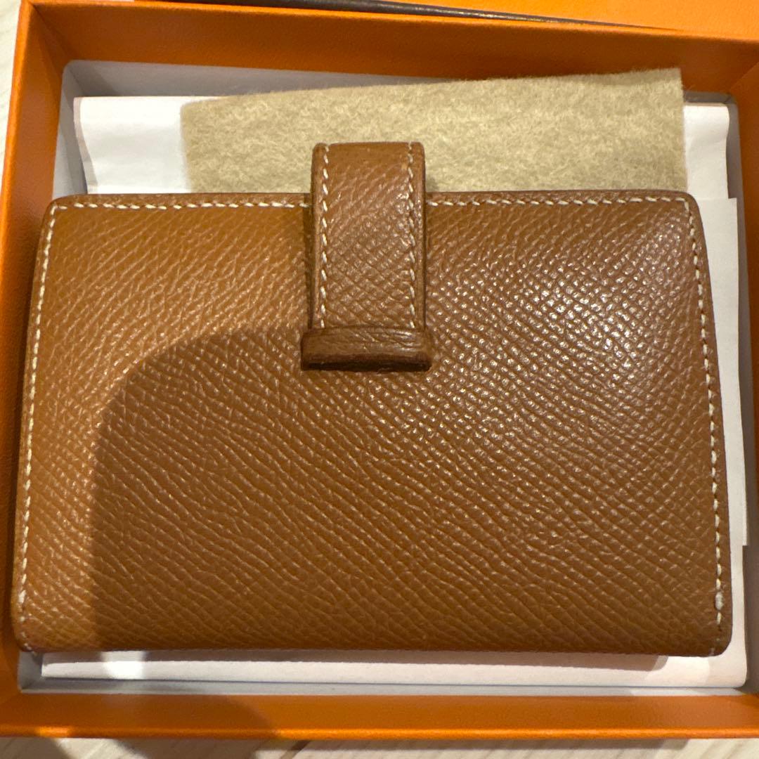 エルメス HERMES ベアンミニ ゴールド 財布 ウォレット
