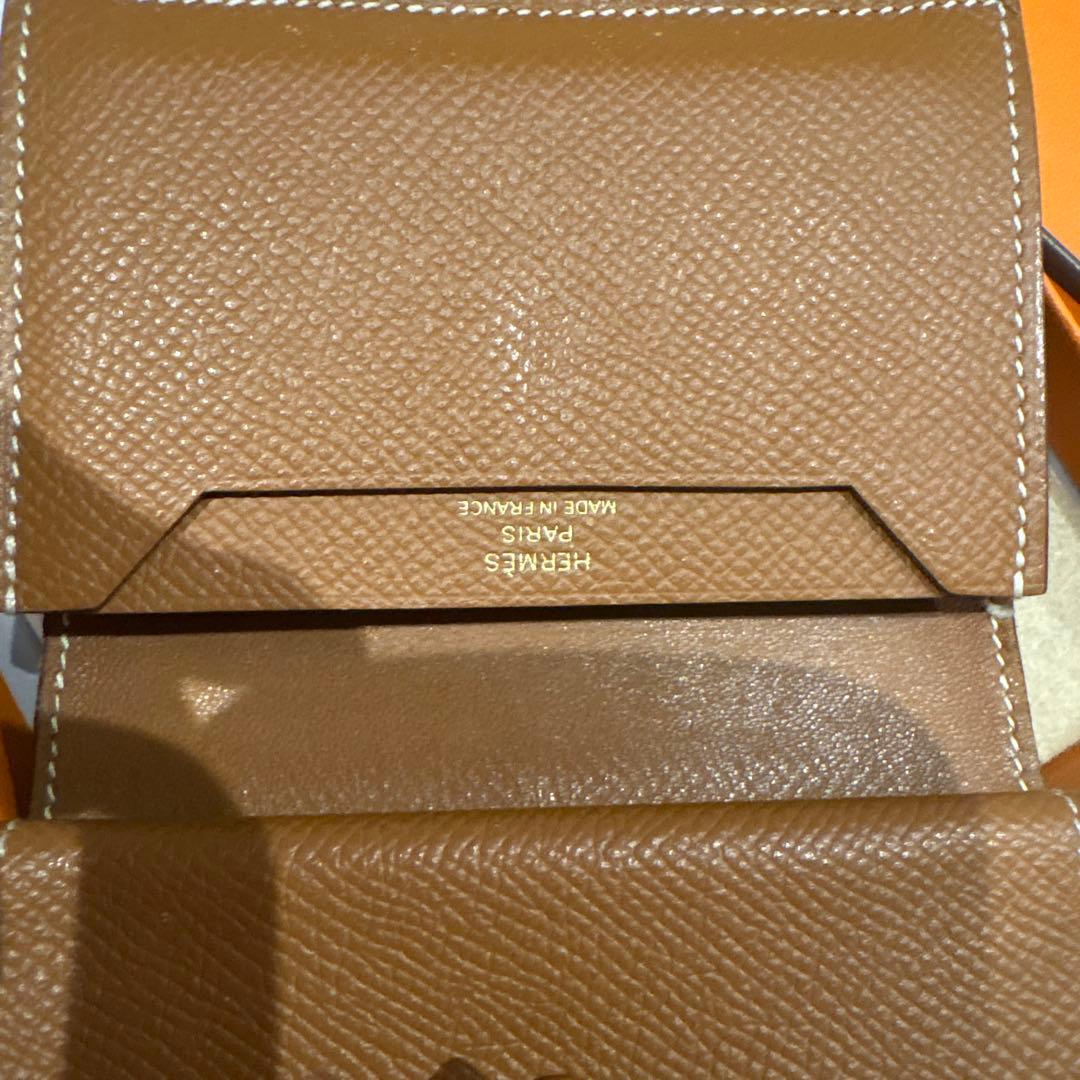 エルメス HERMES ベアンミニ ゴールド 財布 ウォレット