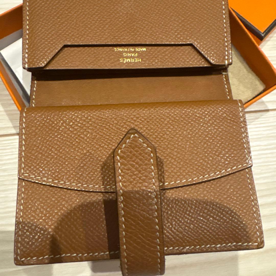 エルメス HERMES ベアンミニ ゴールド 財布 ウォレット