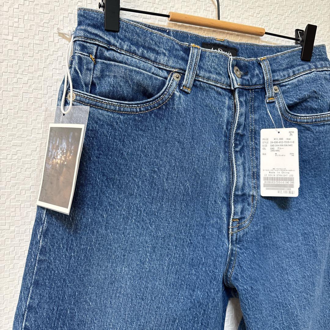 【SLOBE IENA】新品タグ付 LE DENIM ストレートパンツ 14.0