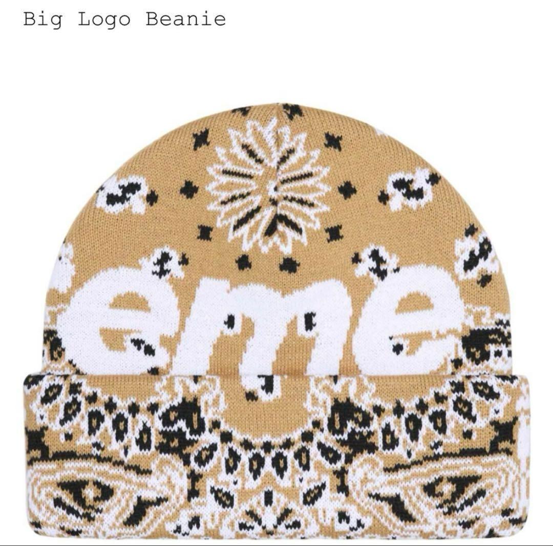 値下げ中。Supreme Big Logo Beanie シュプリーム