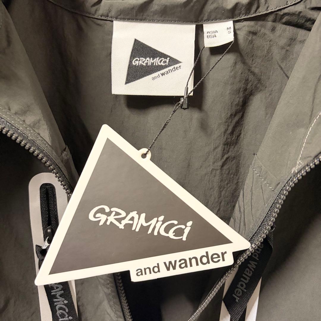 【新品】and wander × GRAMICCI ハーフジップ　ナイロンベスト