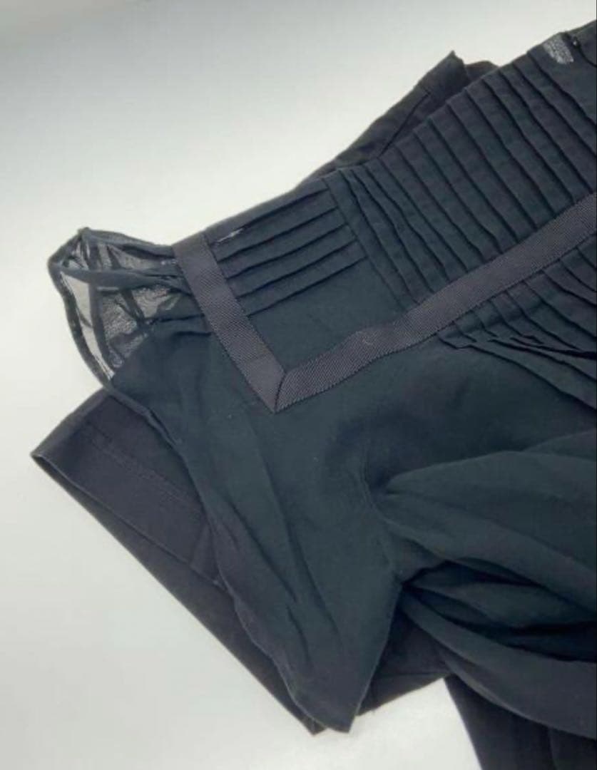 sacai 半袖カットソー/1/コットン/BLK/無地/19-04410