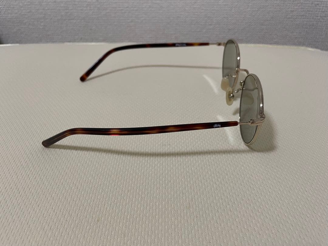STUSSY サングラス ラウンド ゴールド×ブラウン