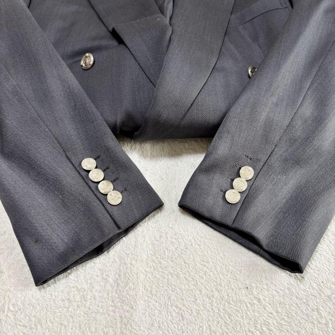Christian Dior ヴィンテージ 銀ボタン ダブルジャケット XL
