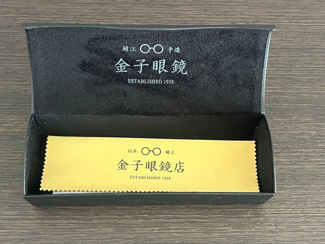 金子眼鏡 KCS-36 BK ブラック ボストン 美品 ケース付 保証書あり