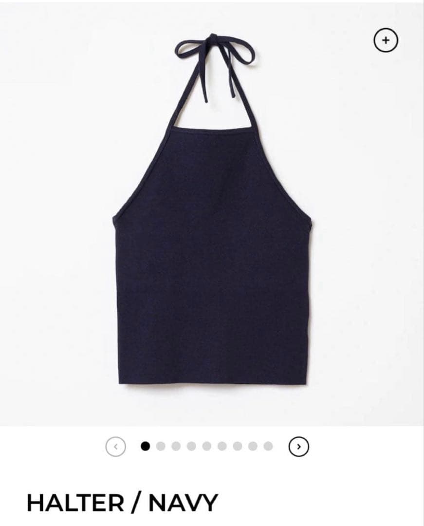 トップス THE SHISHIKUI HALTER/NAVY