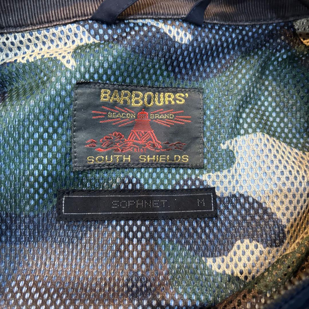 SOPHNET. × Barbour ブルゾン　ネイビー　カモフラ