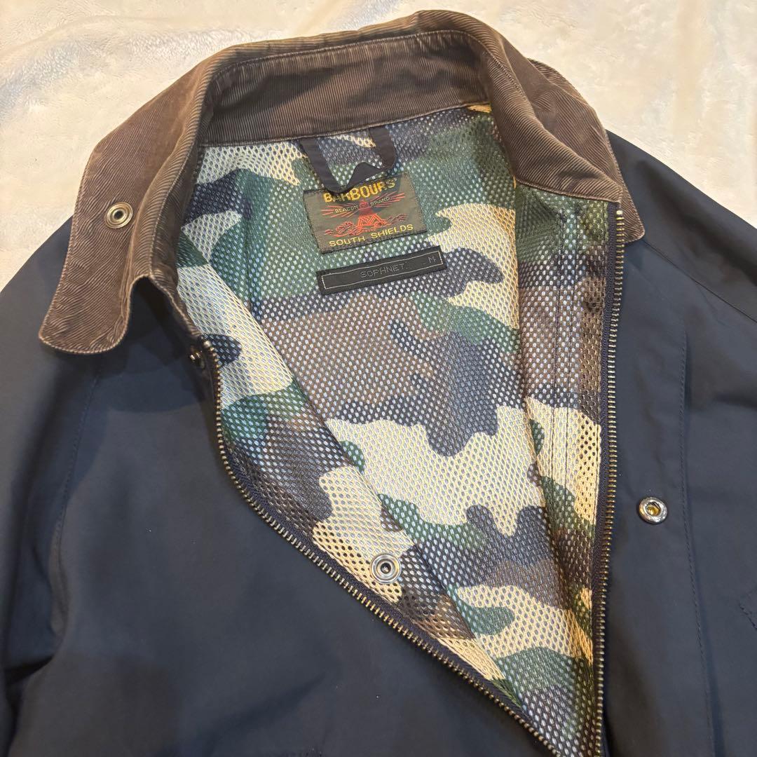 SOPHNET. × Barbour ブルゾン　ネイビー　カモフラ