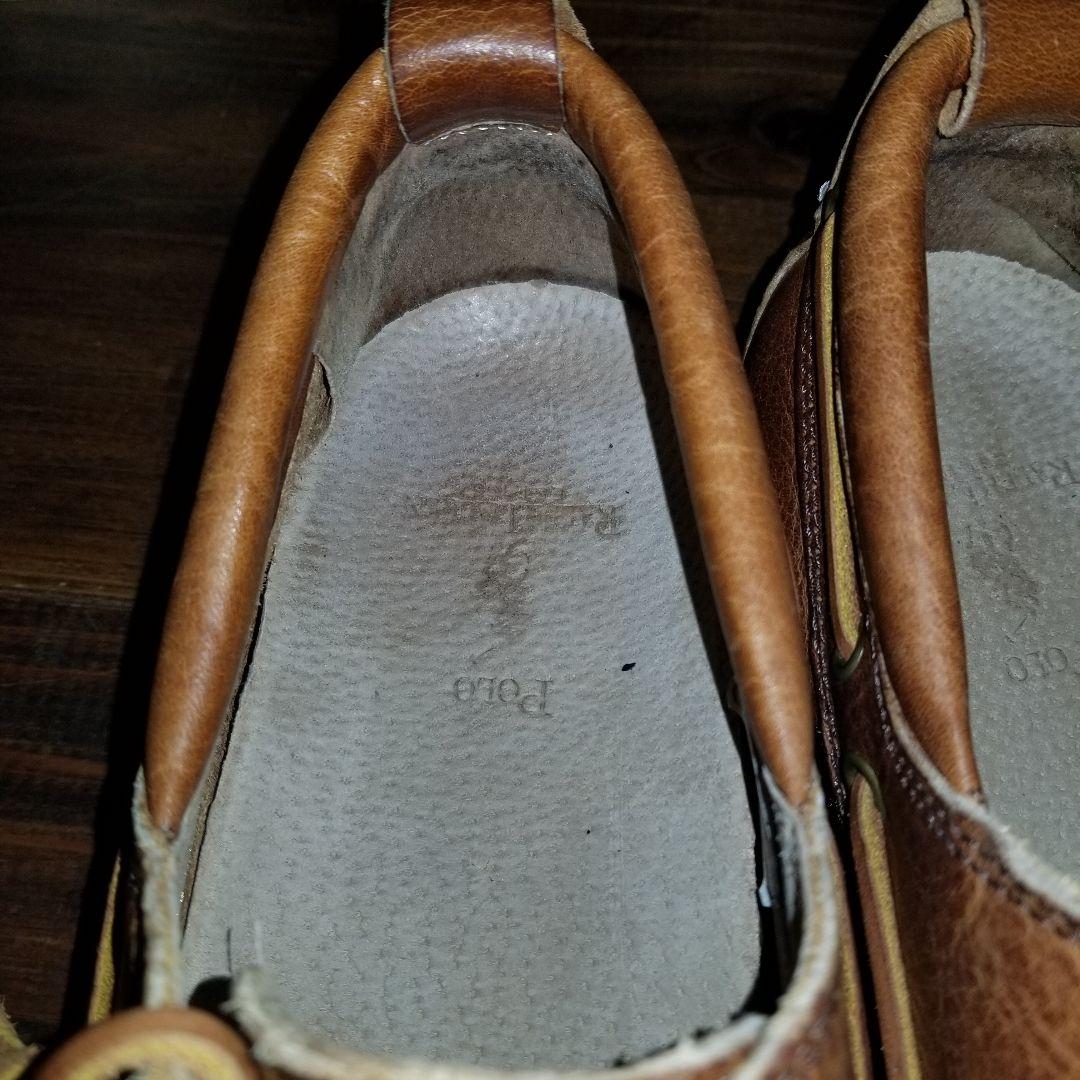 極美品　POLO RALPH LAUREN レザーデッキシューズ モカシン 28