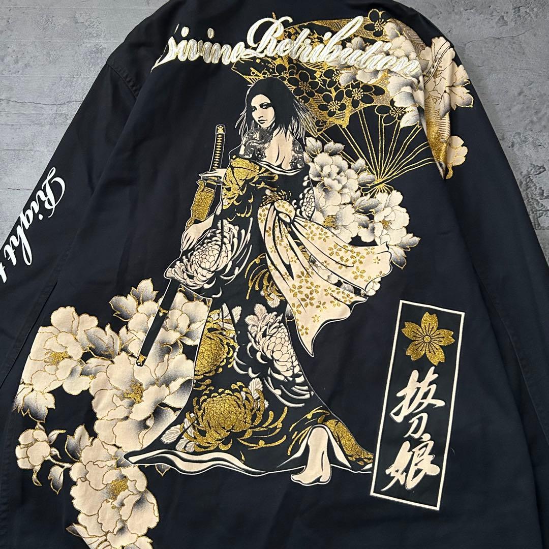 極美品 抜刀娘 入手困難 希少 サイズ L スイングトップ シャツ ジャケット