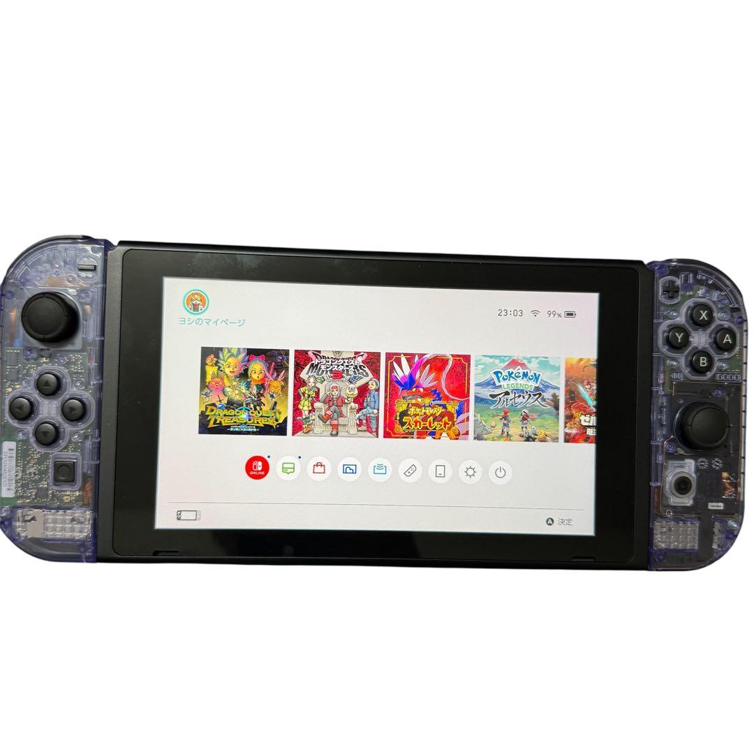 (美品)Nintendo Switch 本体 バッテリー強化版 パープル
