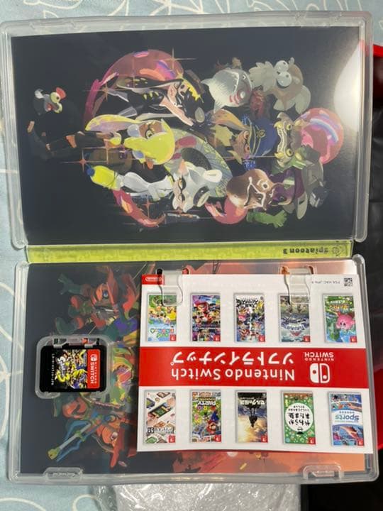 【完美品】Nintendo Switch 有機ELモデル 本体 ネオン スプラ3