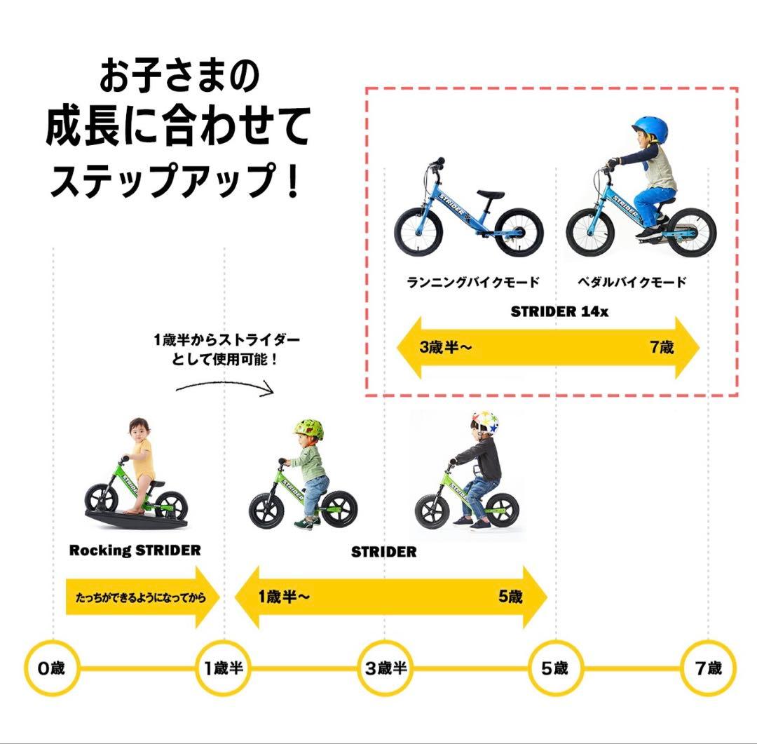 【引き取り限定】STRIDER 14x ストライダー　幼児用自転車　キックバイク