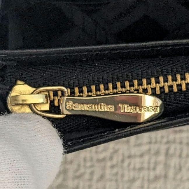 ⭐新品未使用⭐SamanthaThavasa 長財布 黒 ドット柄