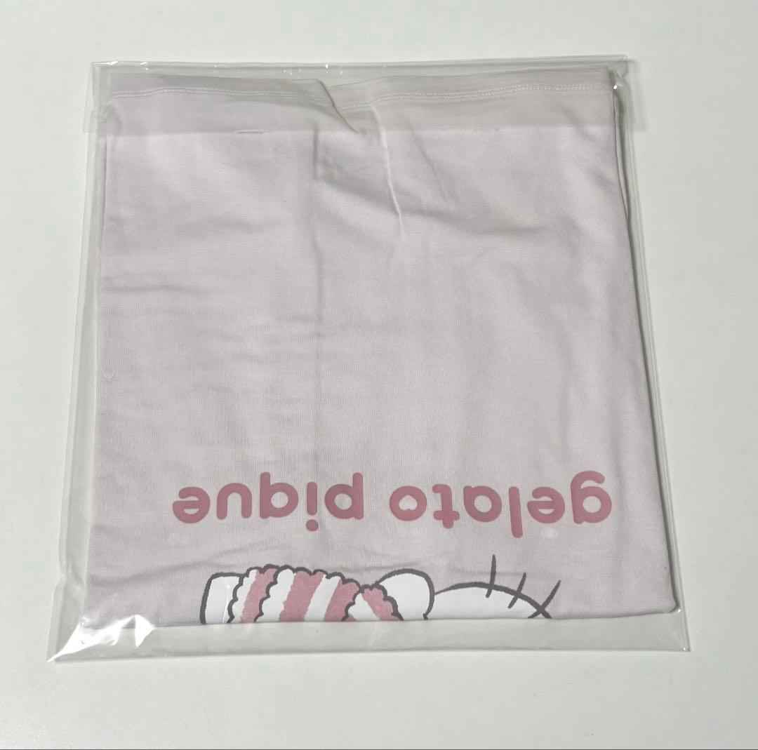【即日発送】 sanrio ジェラピケ ワンポイントTシャツ キティ ピンク