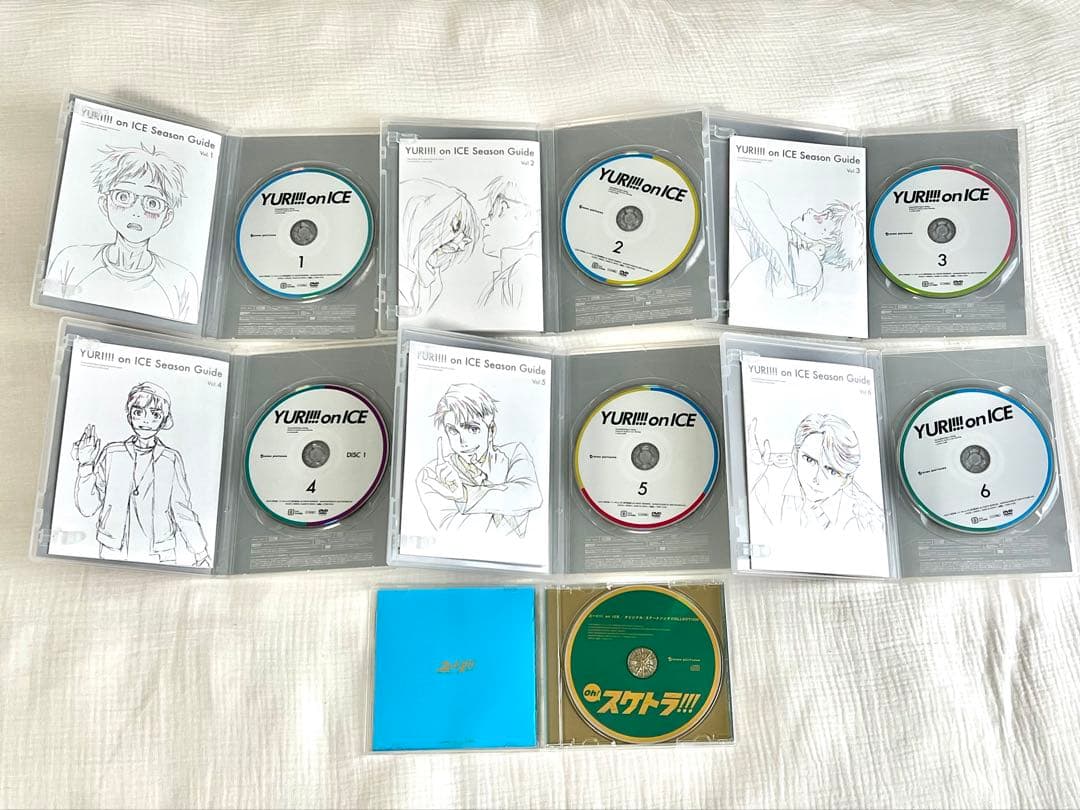 最終値下ユーリ!!! on ICE DVD 円盤全巻＆収納box、スケトラCD付