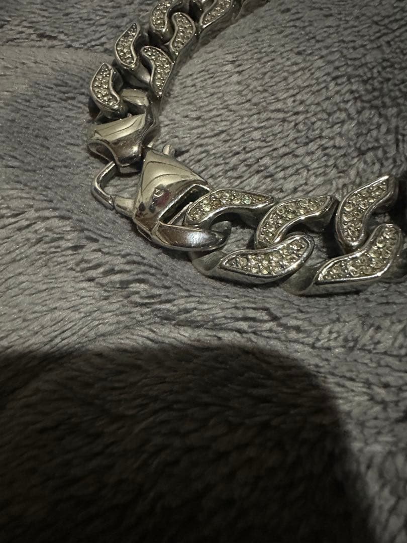 ネックレス　キューバン　喜平　ステンレス　HIPHOP SILVER BOX