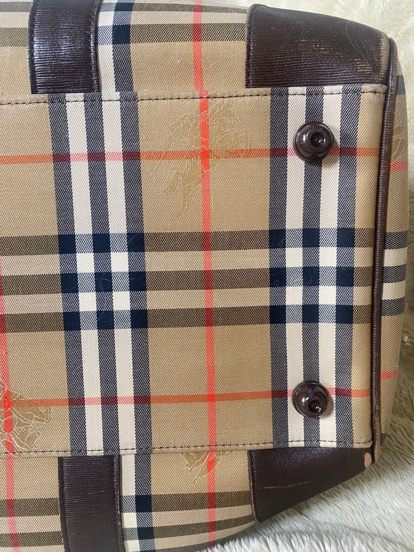 Burberry チェック柄 ボストンバッグ バーバリーズ　旅行カバン
