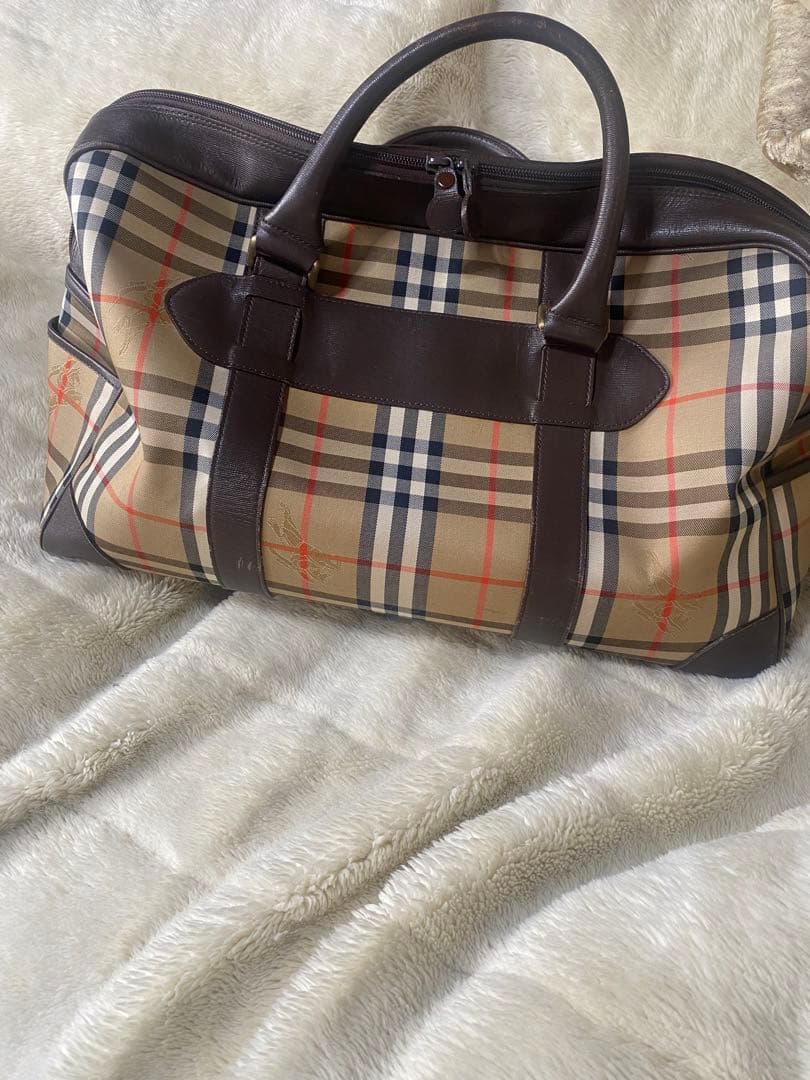 Burberry チェック柄 ボストンバッグ バーバリーズ　旅行カバン