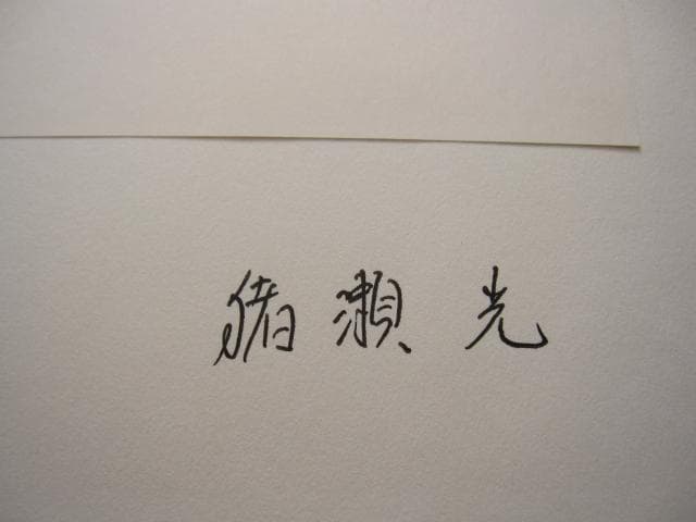 Vision of Japan INOSE Kou　猪瀬光　直筆サイン入り