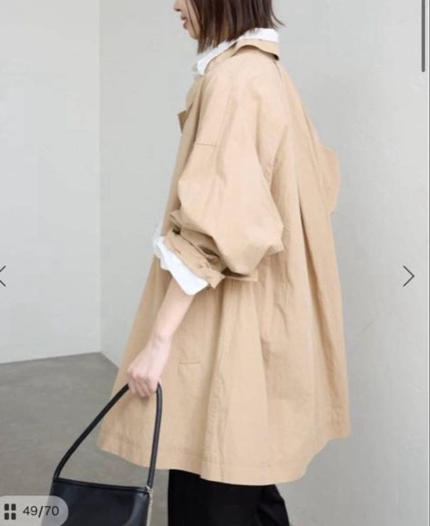 コットンニュアンストレンチコート　slobe iena