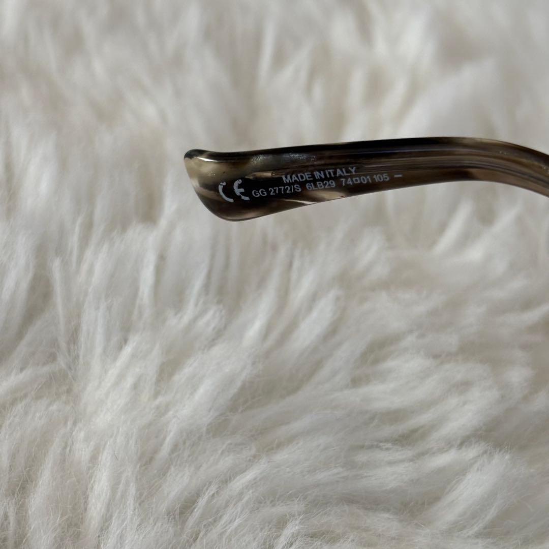 ✨美品✨GUCCI リムレスチェーンサングラスグレイ