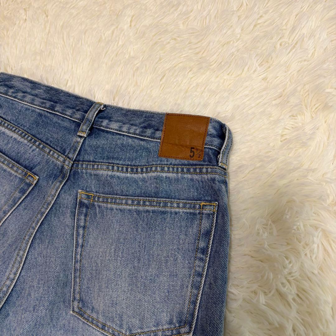 美品　Spick&Span 5 1/2 CURVE LINE DENIM 27