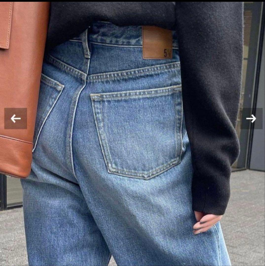 美品　Spick&Span 5 1/2 CURVE LINE DENIM 27