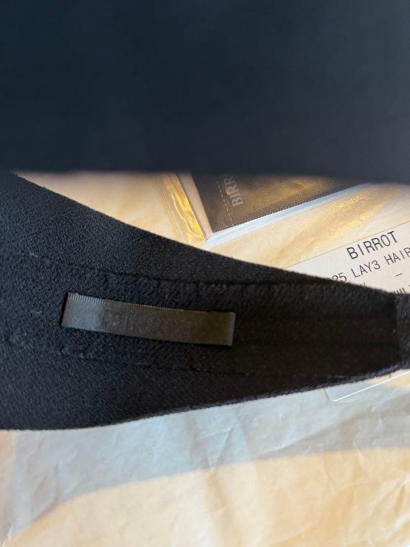 BIRROT SS25 LAY3 HAIR BAND ブラック OS