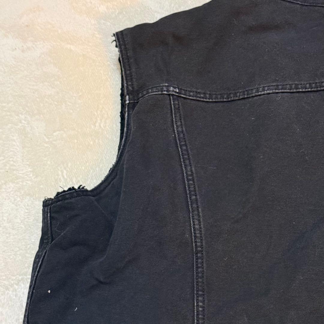 \"Levi’s U.S.NAVY ワッペン ボアベスト XL 黒 希少 \"