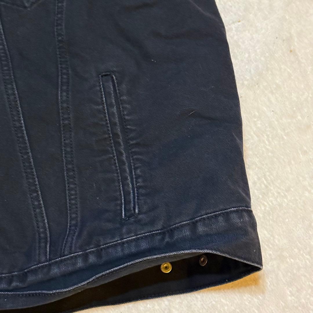 \"Levi’s U.S.NAVY ワッペン ボアベスト XL 黒 希少 \"