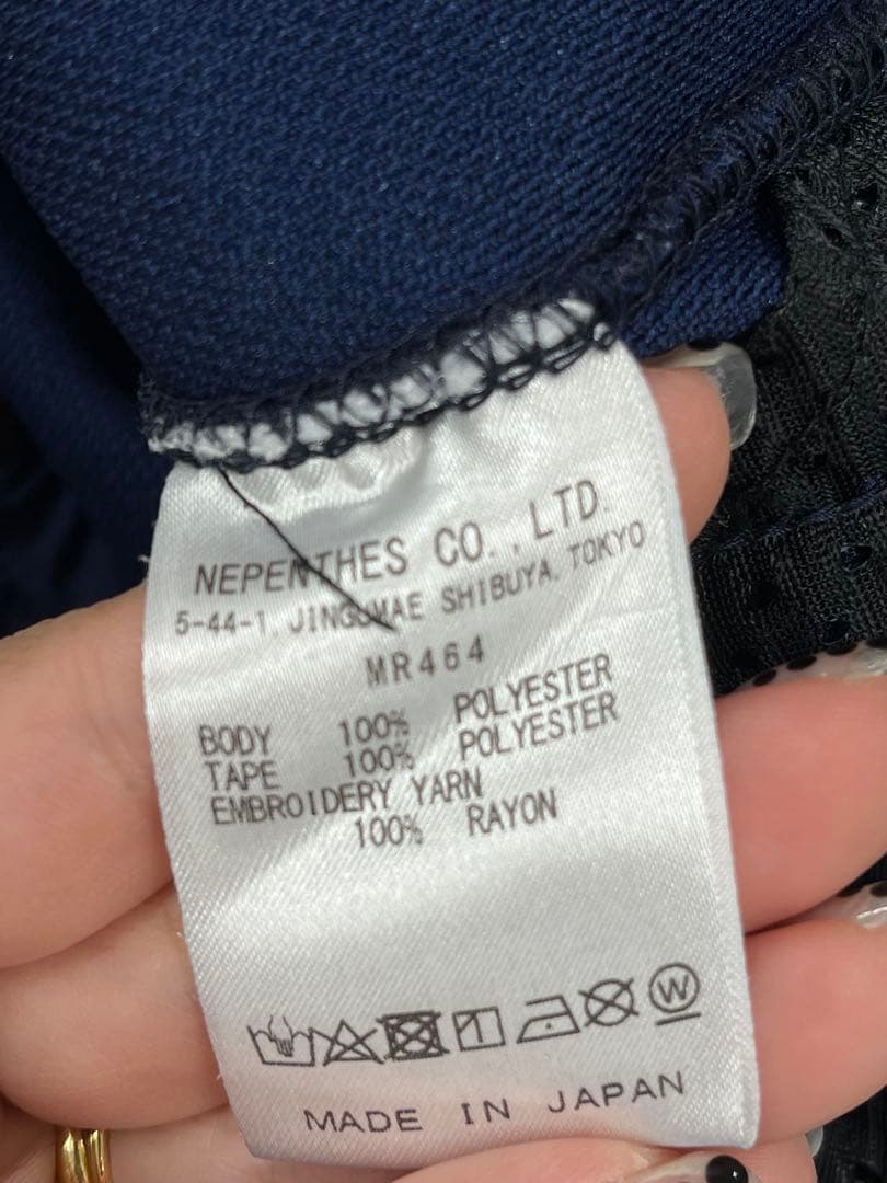 needles ニードルス トラックパンツ　studios 別注　ネイビー