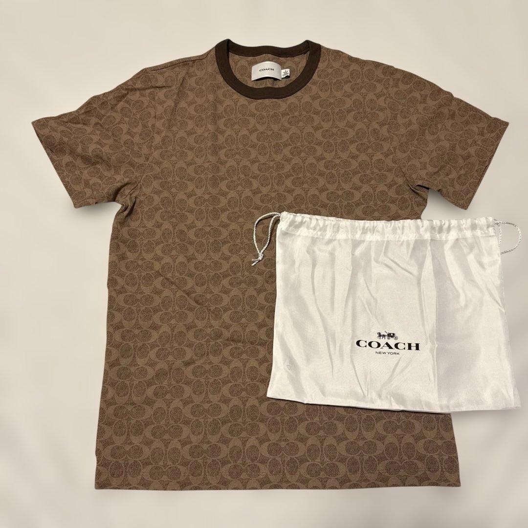 新品未使用coach シグネチャーTシャツ　Sサイズ　カットソー 2025購入